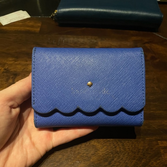 kate spade Bags Kate Spade Royal Blue Turquoise Mini Wallet Poshmark